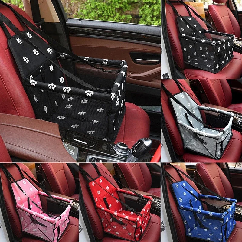 Pet Dog Car Carrier Seat Bag Waterproof Basket Folding Hammock Pet Carriers Bag for Small Cat Dogs Safety Travelling Mesh Bag